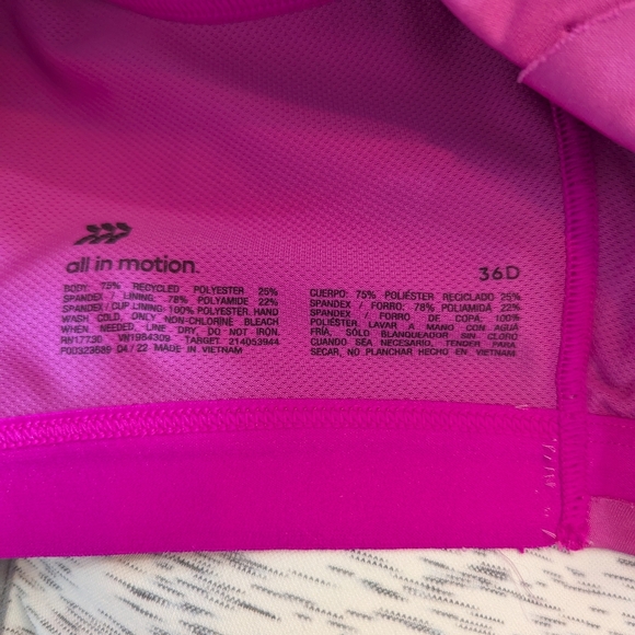 Women's Sports Bra Set - Black, Pink, Blue, Gray.  Set Of 5. - Picture 4 of 7